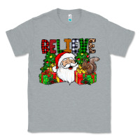 Heather Grey believe Classic Tee - CowhideDigitalArt