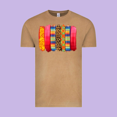 Mexican Leopard Brushstroke Vintage Tee Designed By Zillion Design Studio