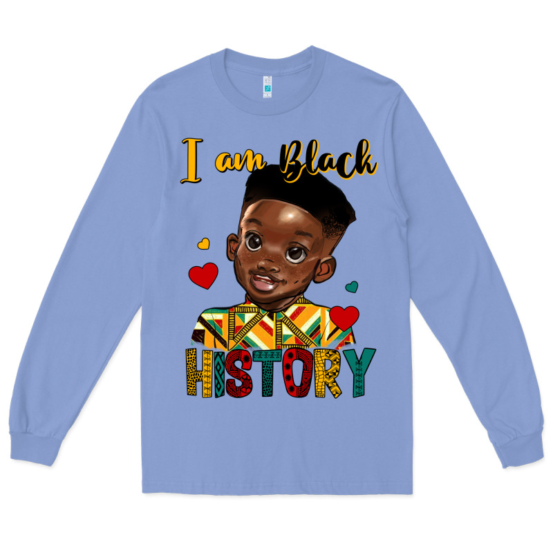 I Am Black History Black Boy Long Sleeve Tee by HRA Design Shop | Teevron