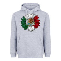 Heather Grey mexico sunflower Heavyweight Hoodie - AdoDesignShop