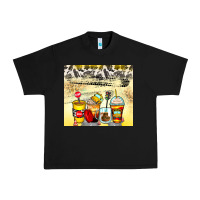Black bus driver coffee cups Urban Heavy Tee - Zillion Design Studio
