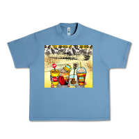 Pebble Blue bus driver coffee cups Urban Heavy Tee - Zillion Design Studio