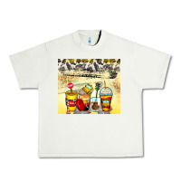 Pistachio bus driver coffee cups Urban Heavy Tee - Zillion Design Studio