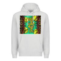 Dove Grey softball leopard Premium Hoodie - NancyCooperArtShop
