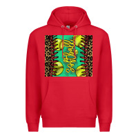Red softball leopard Premium Hoodie - NancyCooperArtShop