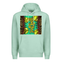 Seafoam softball leopard Premium Hoodie - NancyCooperArtShop