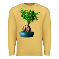 Antique Gold Ficus Ginsenge Premium Sweatshirt - LillyAllenDesigns