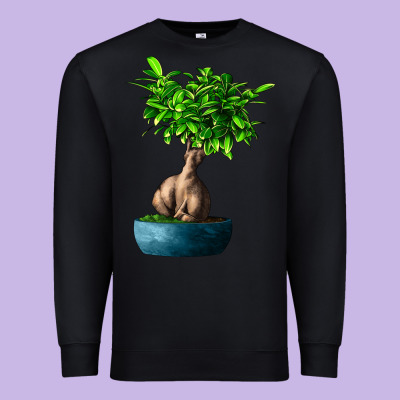 Ficus Ginsenge Premium Sweatshirt Designed By Lillyallendesigns