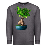 Charcoal Heather Ficus Ginsenge Premium Sweatshirt - LillyAllenDesigns