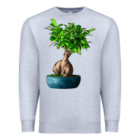 Heather Grey Ficus Ginsenge Premium Sweatshirt - LillyAllenDesigns