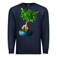 Navy Ficus Ginsenge Premium Sweatshirt - LillyAllenDesigns