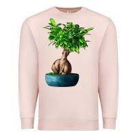 Pale Pink Ficus Ginsenge Premium Sweatshirt - LillyAllenDesigns
