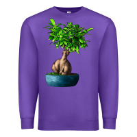 Purple Ficus Ginsenge Premium Sweatshirt - LillyAllenDesigns
