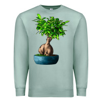 Seafoam Ficus Ginsenge Premium Sweatshirt - LillyAllenDesigns