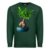 Sports Green Ficus Ginsenge Premium Sweatshirt - LillyAllenDesigns
