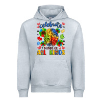 Heather Grey celebrate neurodiversity Urban Hoodie - LillyAllenDesigns
