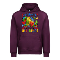 Mauve Wine celebrate neurodiversity Urban Hoodie - LillyAllenDesigns