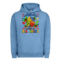 Pigment Pebble Blue celebrate neurodiversity Urban Hoodie - LillyAllenDesigns