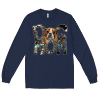 Navy dog mom Long Sleeve Tee - SublimationCraftShop