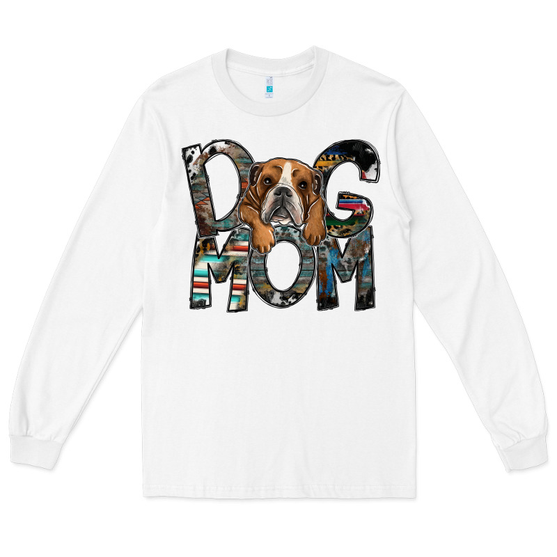 Dog Mom Long Sleeve Tee by SublimationCraftShop | Teevron