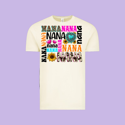 Vintage Tee nana gemstone sunflower