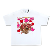 White valentine's day cockapoo Urban Heavy Tee - RanaPortraitStore