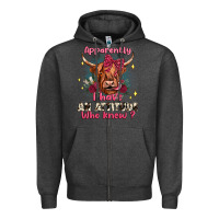 Charcoal Heather apparently i have an attitude who knew Zipper Hoodie - JahusDesignShop