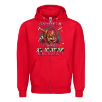 Red apparently i have an attitude who knew Zipper Hoodie - JahusDesignShop