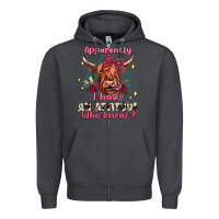 Smoke apparently i have an attitude who knew Zipper Hoodie - JahusDesignShop