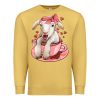 Antique Gold valentines day lamb Premium Sweatshirt - Jasminsmagicworld