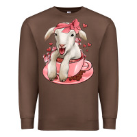 Chestnut valentines day lamb Premium Sweatshirt - Jasminsmagicworld