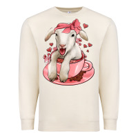 Sandshell valentines day lamb Premium Sweatshirt - Jasminsmagicworld
