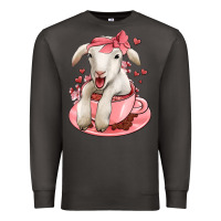 Smoke valentines day lamb Premium Sweatshirt - Jasminsmagicworld