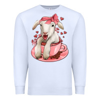 White valentines day lamb Premium Sweatshirt - Jasminsmagicworld
