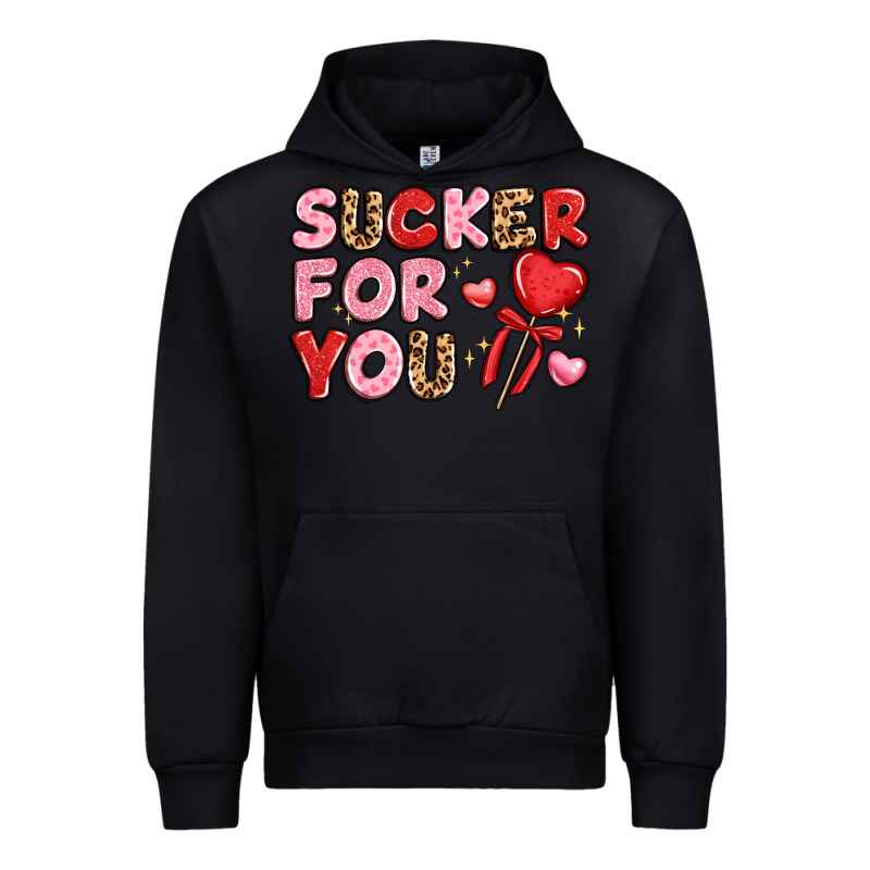 Lovethemed Typography With Heart Lollipop Urban Hoodie by LillyAllenDesigns | Teevron