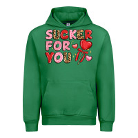 Emerald lovethemed typography with heart lollipop Urban Hoodie - LillyAllenDesigns