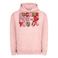 Pigment Salmon lovethemed typography with heart lollipop Urban Hoodie - LillyAllenDesigns