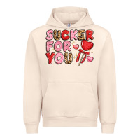 Sandshell lovethemed typography with heart lollipop Urban Hoodie - LillyAllenDesigns