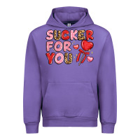 Tulip lovethemed typography with heart lollipop Urban Hoodie - LillyAllenDesigns
