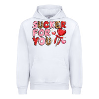 White lovethemed typography with heart lollipop Urban Hoodie - LillyAllenDesigns