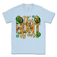 Dusty Blue The hunt is on Easter Classic Tee - Neo Western