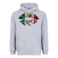 Heather Grey mexico lips Heavyweight Hoodie - AdoDesignShop