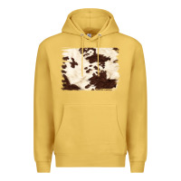 Antique Gold brown cowhide background Premium Hoodie - NancyCooperArtShop