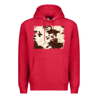 Cardinal brown cowhide background Premium Hoodie - NancyCooperArtShop