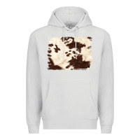 Dove Grey brown cowhide background Premium Hoodie - NancyCooperArtShop