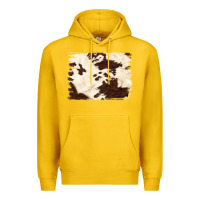 Lemon brown cowhide background Premium Hoodie - NancyCooperArtShop