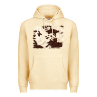 Pina Colada brown cowhide background Premium Hoodie - NancyCooperArtShop