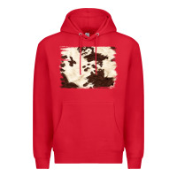 Red brown cowhide background Premium Hoodie - NancyCooperArtShop