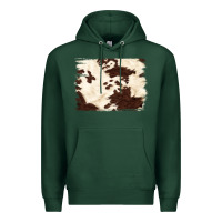 Sports Green brown cowhide background Premium Hoodie - NancyCooperArtShop