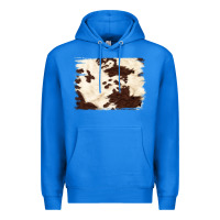 True Royal brown cowhide background Premium Hoodie - NancyCooperArtShop